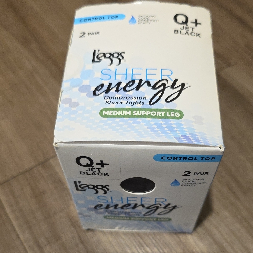 L'eggs Sheer Energy Compression Tights - Jet Black